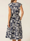 SACHA DRAKE CLERMONT FIT AND FLARE DRESS