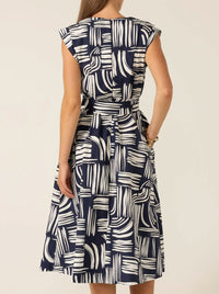 SACHA DRAKE CLERMONT FIT AND FLARE DRESS