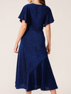 SACHA DRAKE STARGAZE WRAP MIDI DRESS