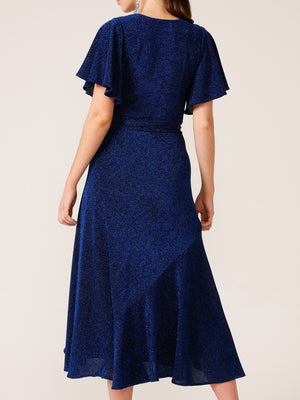 SACHA DRAKE STARGAZE WRAP MIDI DRESS
