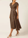 SACHA DRAKE DOTTI WRAP MIDI DRESS