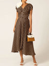 SACHA DRAKE DOTTI WRAP MIDI DRESS