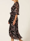 SACHA DRAKE FLORENCE WRAP MIDI DRESS