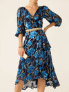 SACHA DRAKE LINNEE WRAP MIDI DRESS