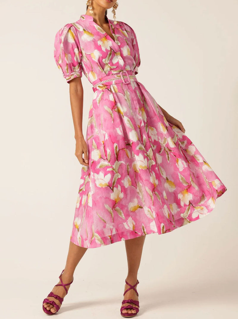 SACHA DRAKE POSY SHIRTMAKER DRESS