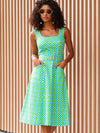 SACHA DRAKE BLUE LAGOON DRESS