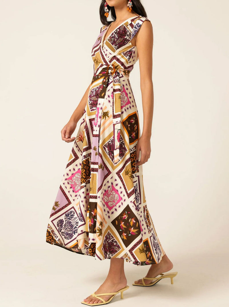 SACHA DRAKE SUNSET CHASE WRAP DRESS