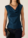SACHA DRAKE COWL BIAS TOP