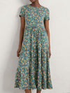 SEASALT SHORT SLEEVE LINE STROKES DRESS