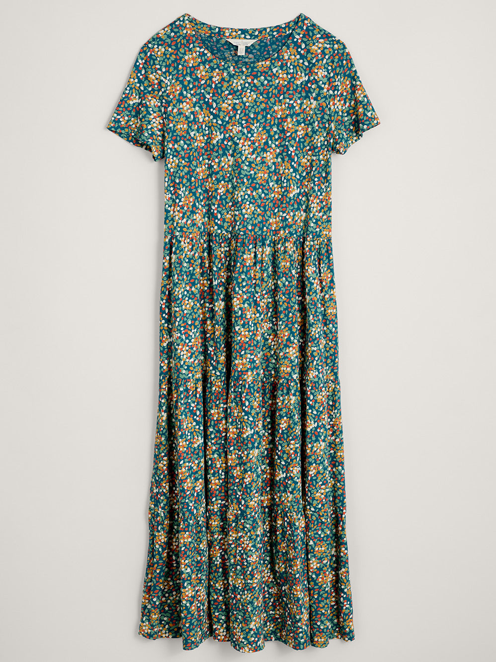 SEASALT SHORT SLEEVE LINE STROKES DRESS