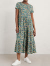 SEASALT SHORT SLEEVE LINE STROKES DRESS
