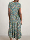 SEASALT SHORT SLEEVE LINE STROKES DRESS