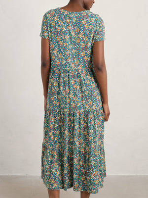 SEASALT SHORT SLEEVE LINE STROKES DRESS