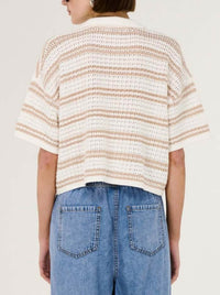 STAPLE THE LABEL EAMON KNIT POLO TEE