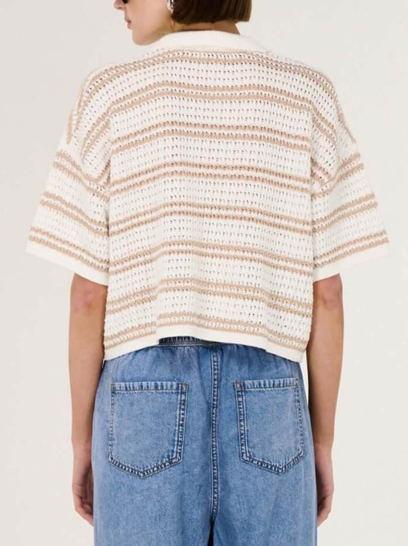 STAPLE THE LABEL EAMON KNIT POLO TEE