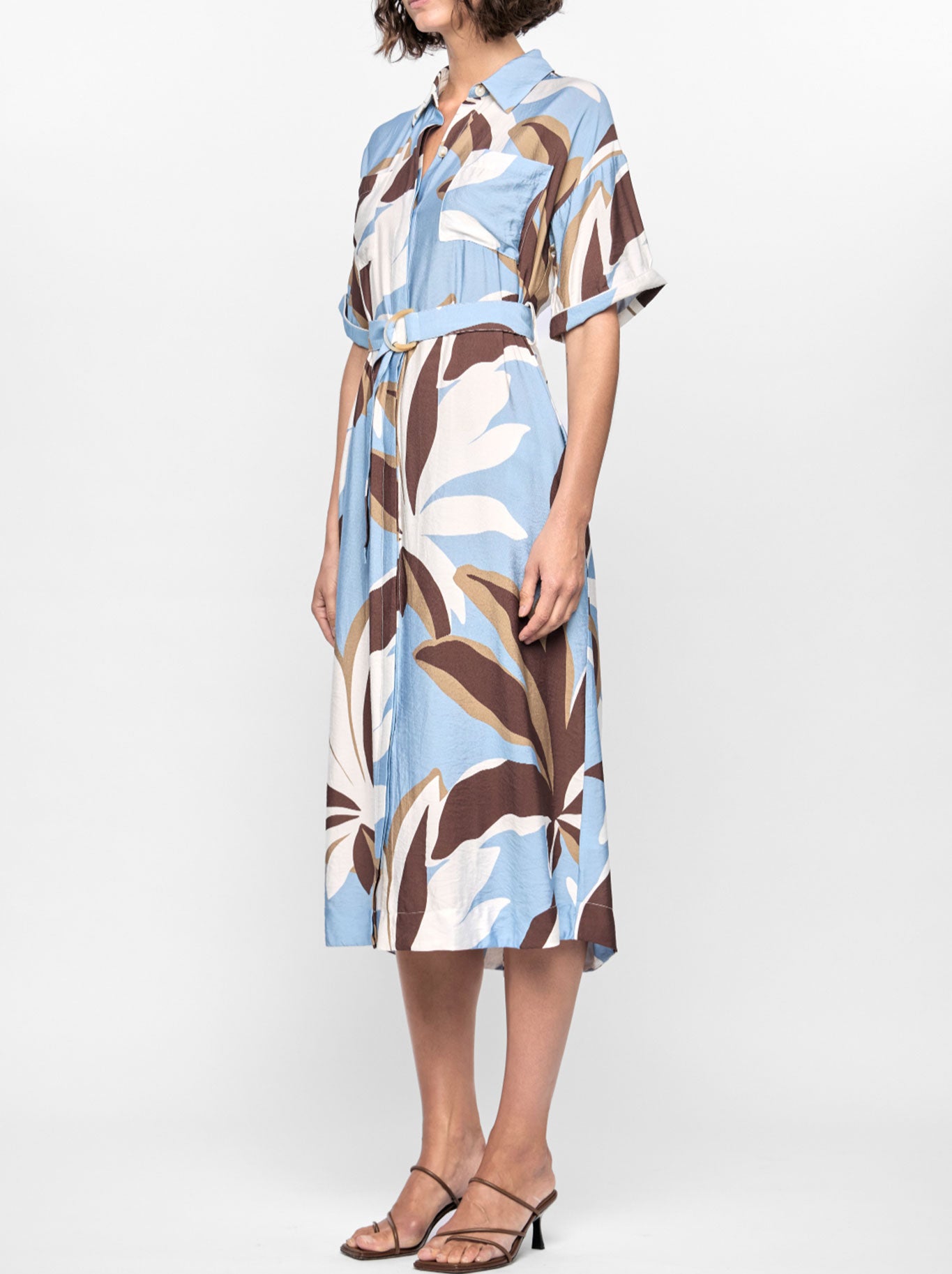 STAPLE THE LABEL MAEVE MIDI SHIRT DRESS