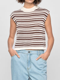 STAPLE THE LABEL PALMER STRIPE KNIT TANK