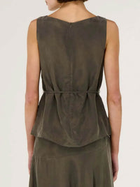 STAPLE THE LABEL STEVIE WAIST TIE TOP