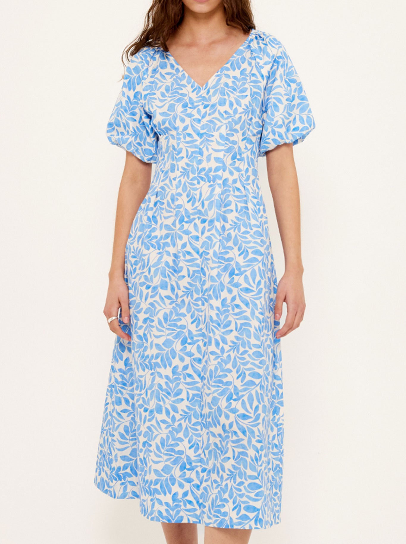 STAPLE THE LABEL SOLEA V-NECK MIDI DRESS