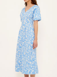 STAPLE THE LABEL SOLEA V-NECK MIDI DRESS