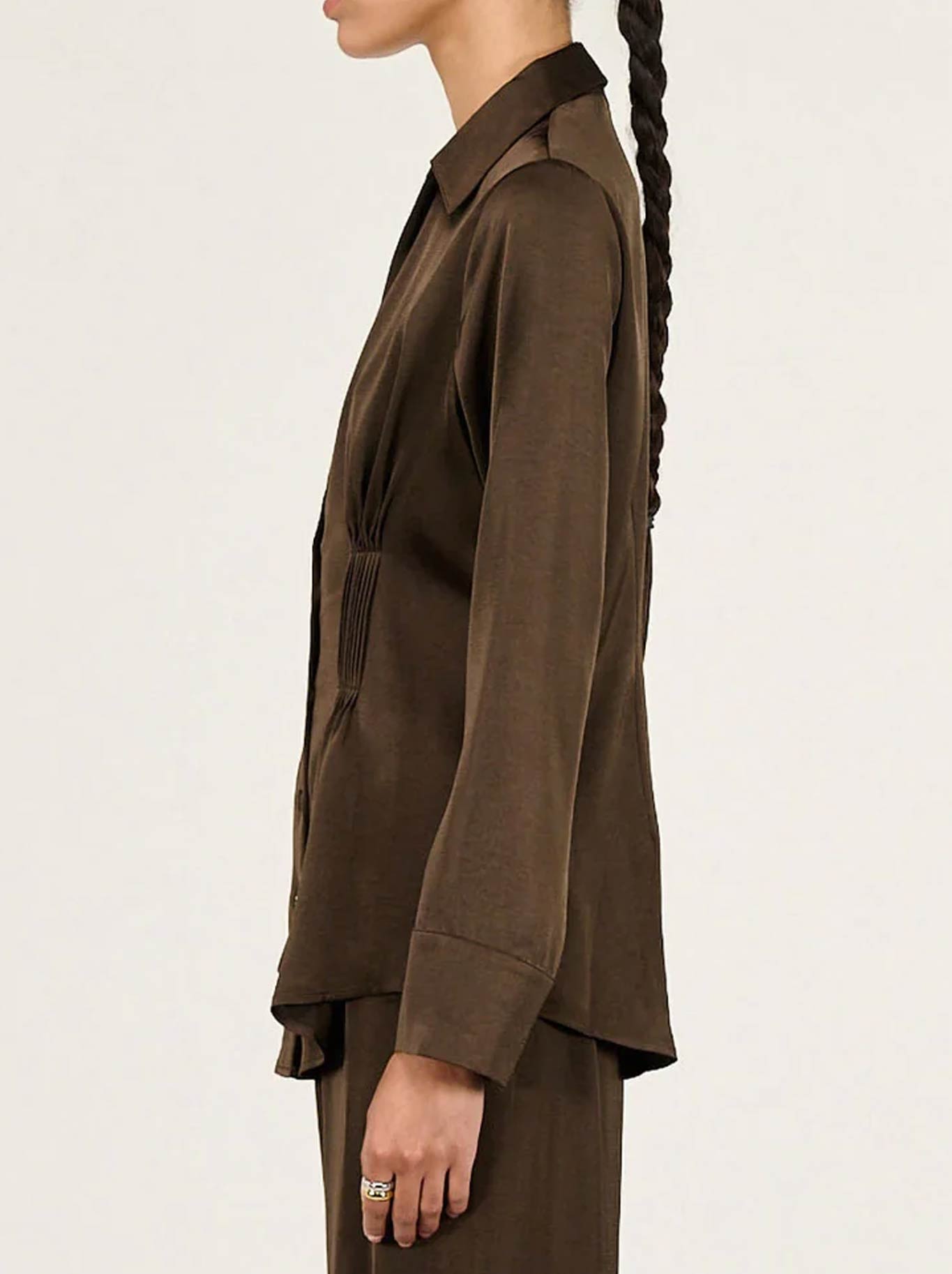 STAPLE THE LABEL SOLACE SATIN SHIRT