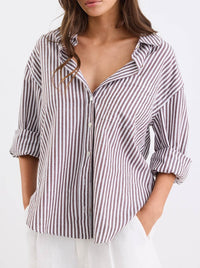 STORIES BE TOLD YOU GOT THIS STRIPE OVERSIZED SHIRT