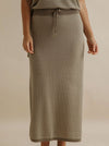 TALAMAYA LATTICE KNITTED SKIRT