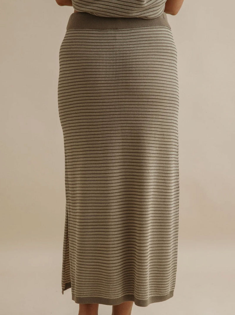 TALAMAYA LATTICE KNITTED SKIRT