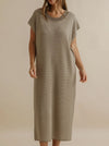 TALAMAYA LATTICE KNITTED DRESS