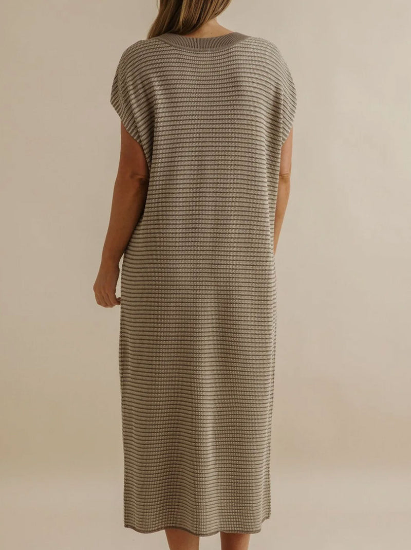 TALAMAYA LATTICE KNITTED DRESS