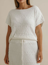 TALAMAYA WAVES PLEAT PULLOVER