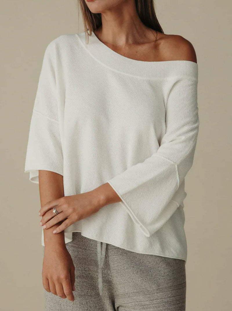 TALAMAYA RETREAT COTTON TWIST TEE PULLOVER