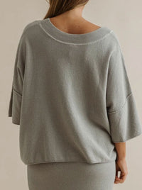 TALAMAYA RETREAT COTTON TWIST TEE PULLOVER