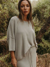 TALAMAYA RETREAT COTTON TWIST TEE PULLOVER