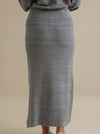 TALAMAYA CORAL KNITTED SKIRT