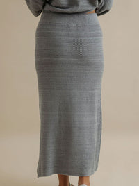 TALAMAYA CORAL KNITTED SKIRT
