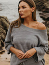 TALAMAYA CORAL KNITTED TEE PULLOVER