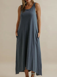 TALAMAYA SHORELINE FINE SLUB BREEZE DRESS