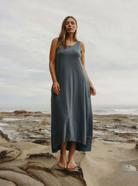 TALAMAYA SHORELINE FINE SLUB BREEZE DRESS