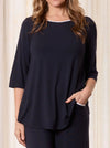 TANI TILLY 3/4 SLEEVE TOP WITH TRIM