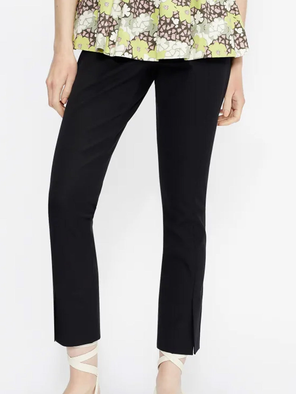 TED BAKER OZETE SLIT DETAIL TROUSERS
