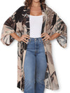 THE ARTISTS LABEL RADIO GARDEN LONG SILK KIMONO