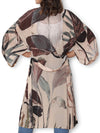 THE ARTISTS LABEL RADIO GARDEN LONG SILK KIMONO