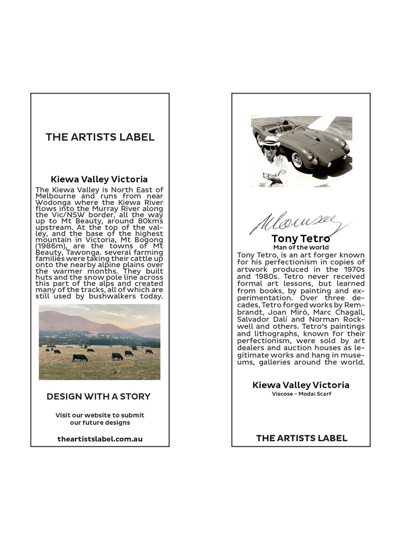 THE ARTISTS LABEL KIEWA VALLEY VICTORIA SCARF