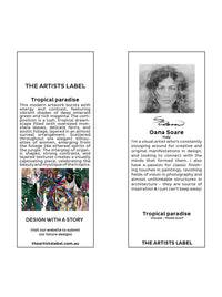 THE ARTISTS LABEL TROPICAL PARADISE SCARF