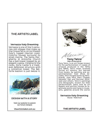THE ARTISTS LABEL VERNAZZA ITALY DREAMING SCARF