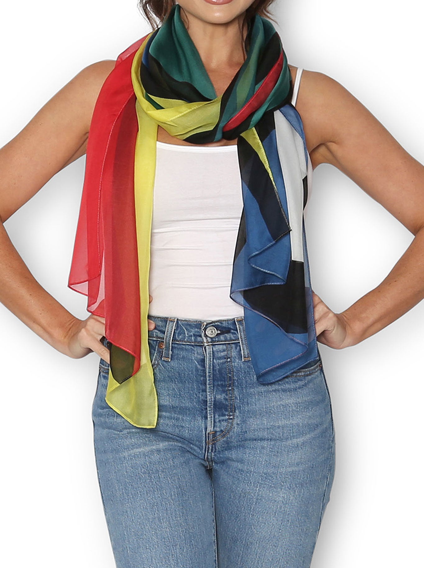THE ARTISTS LABEL MAYA SILK SCARF