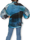 THE ARTISTS LABEL SKETCHBOOK COLLAGE SILK KIMONO