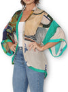 THE ARTISTS LABEL SOME MORNINGS SILK KIMONO