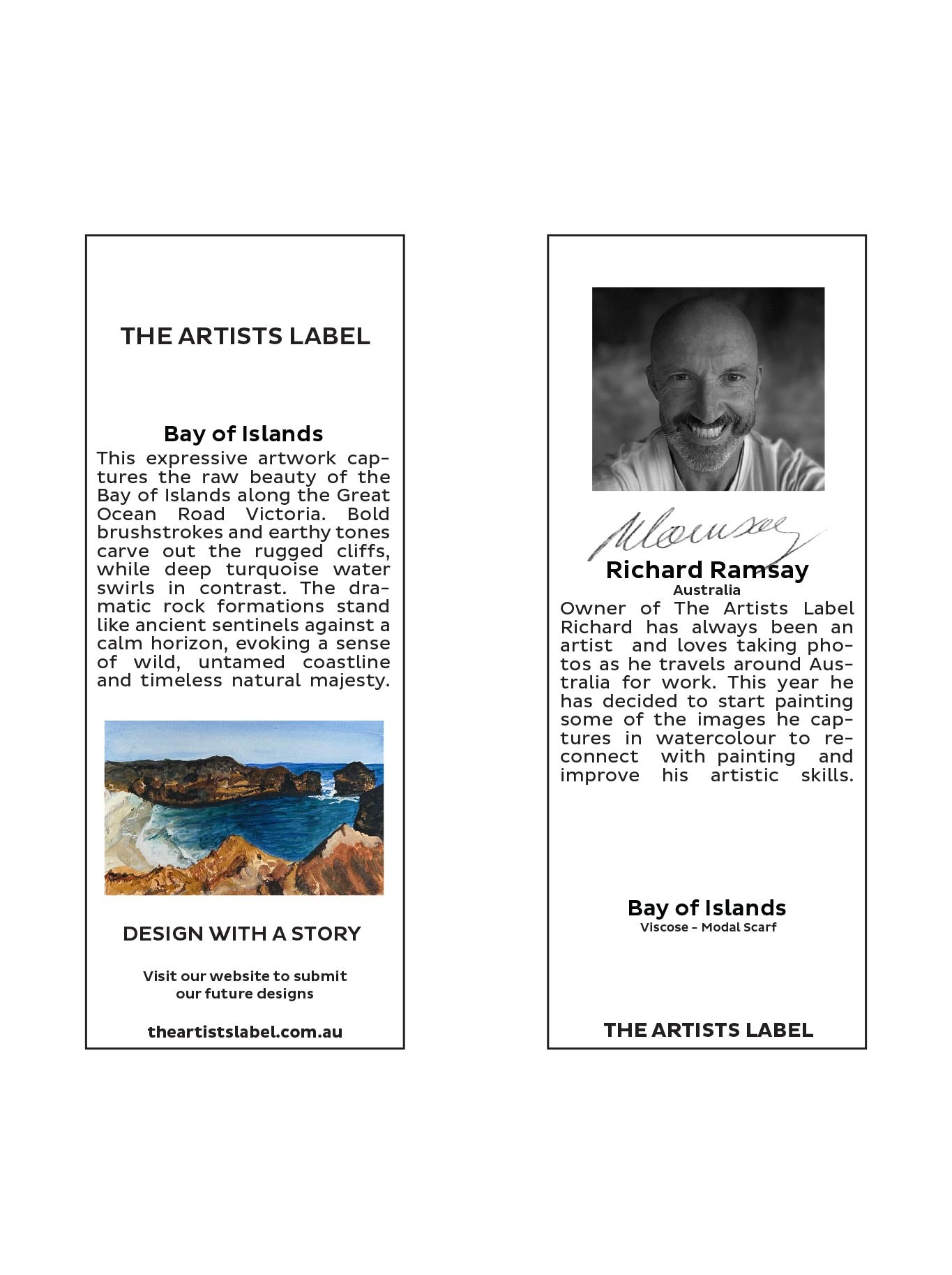 THE ARTISTS LABEL BAY ISLANDS SCARF